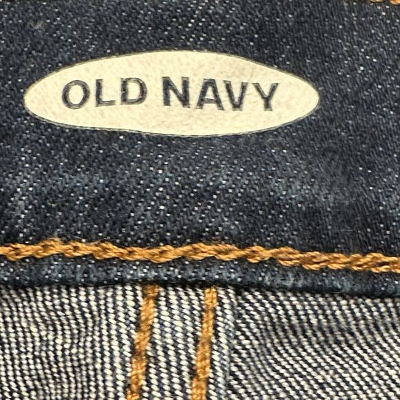 Old Navy Slim Midi Denim Shorts Size 8 Dark Rinse Cuffed‎ Jean Casual Classic - Picture 7 of 12